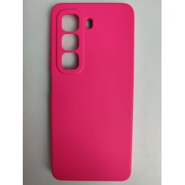 Чехол силиконовый Infinix Hot 50 Silicone Case без лого фуксия