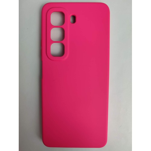 Чехол силиконовый Infinix Hot 50 Silicone Case без лого фуксия