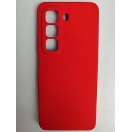 Чехол силиконовый Infinix Hot 50 Silicone Case без лого красный