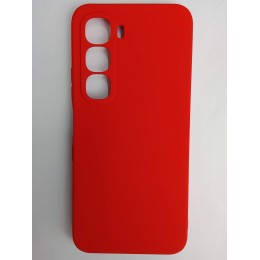 Чехол силиконовый Infinix Hot 60/60i Silicone Cover без лого красный