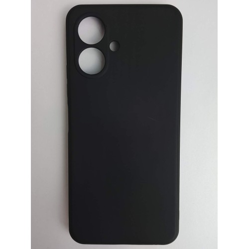 Чехол силиконовый Infinix Smart 10 матовый с защитой камеры черный
