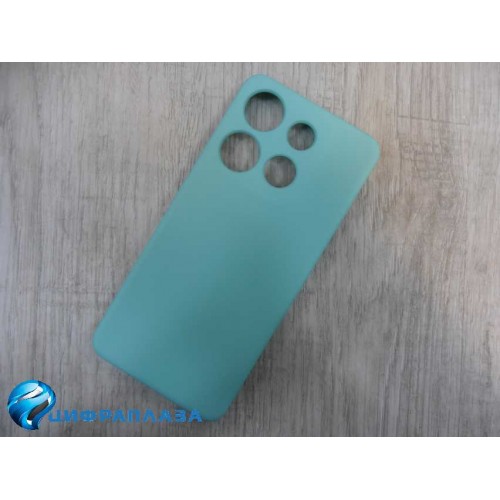 Чехол силиконовый Infinix Smart 7 Silicone Cover Nano 2mm бирюзовый