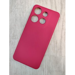 Чехол силиконовый Infinix Smart 7 Silicone Cover Nano 2mm вишневый