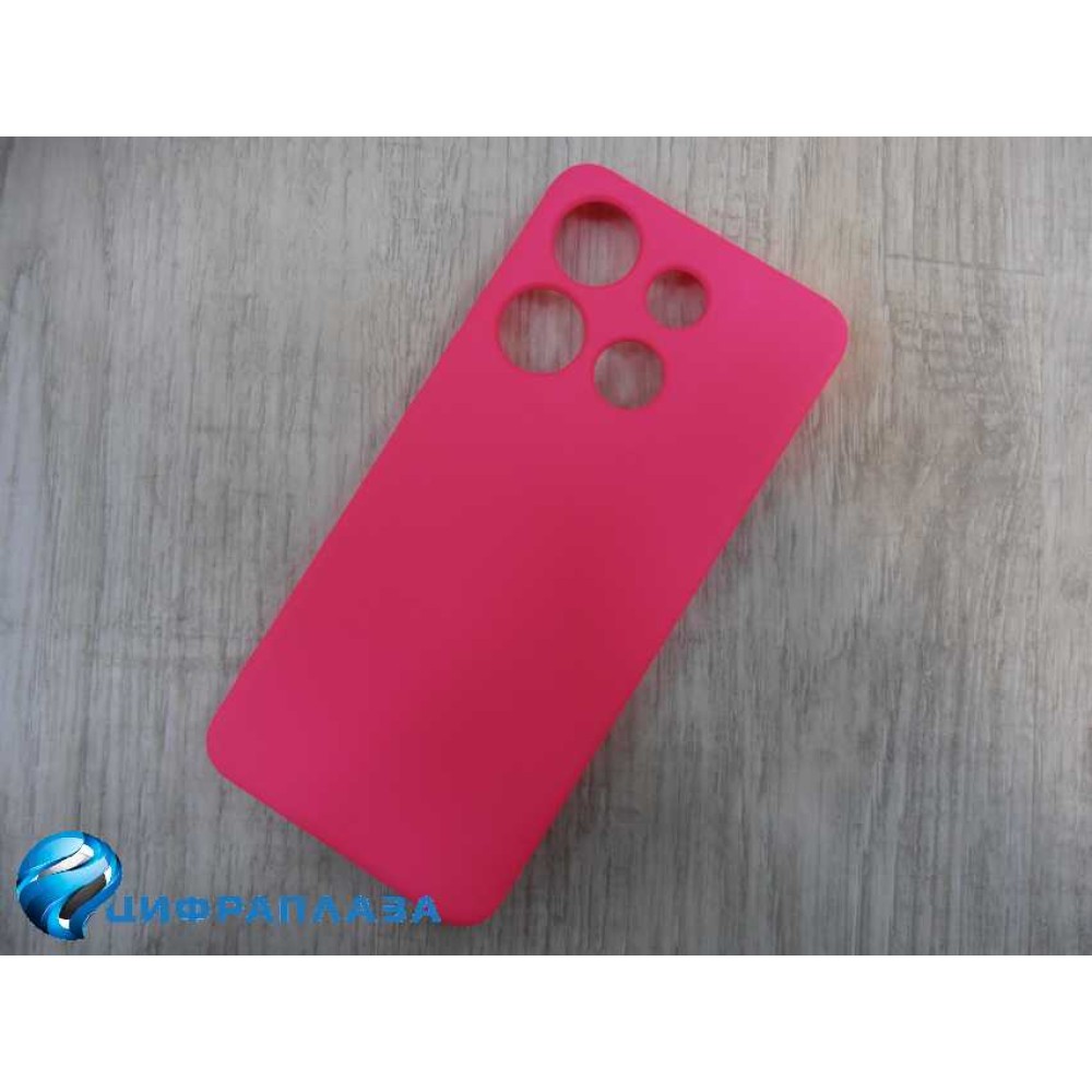 Чехол силиконовый Infinix Smart 7 Silicone Cover Nano фуксия