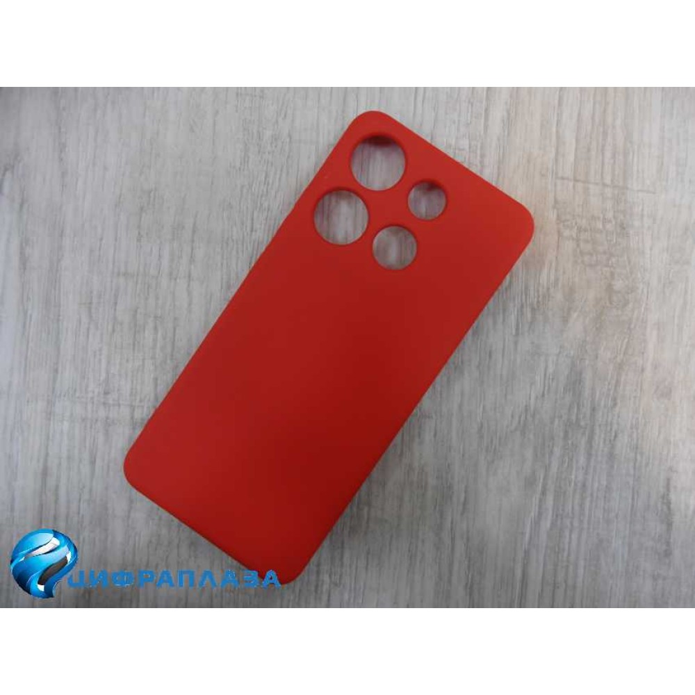 Чехол силиконовый Infinix Smart 7 Silicone Cover Nano красный