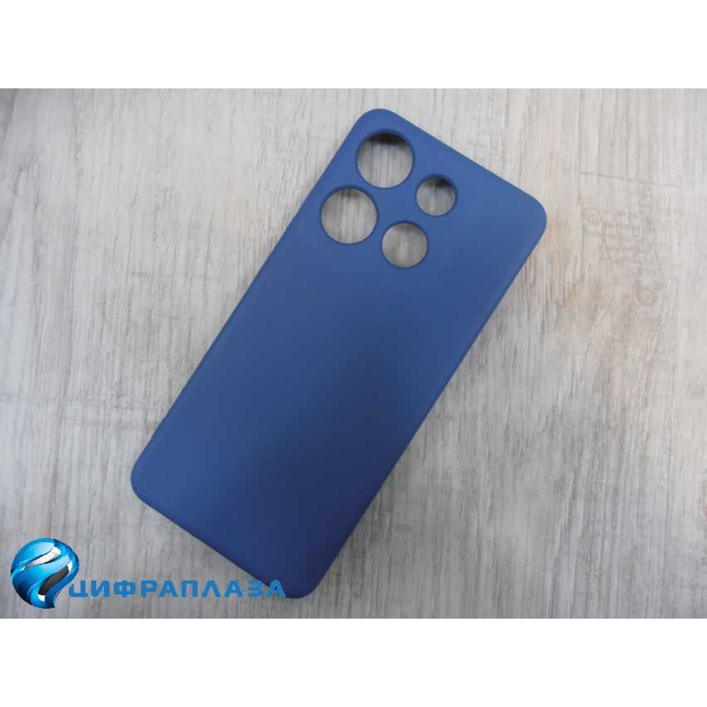 Чехол силиконовый Infinix Smart 7 Silicone Cover Nano темно-синий