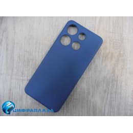 Чехол силиконовый Infinix Smart 7 Silicone Cover Nano темно-синий