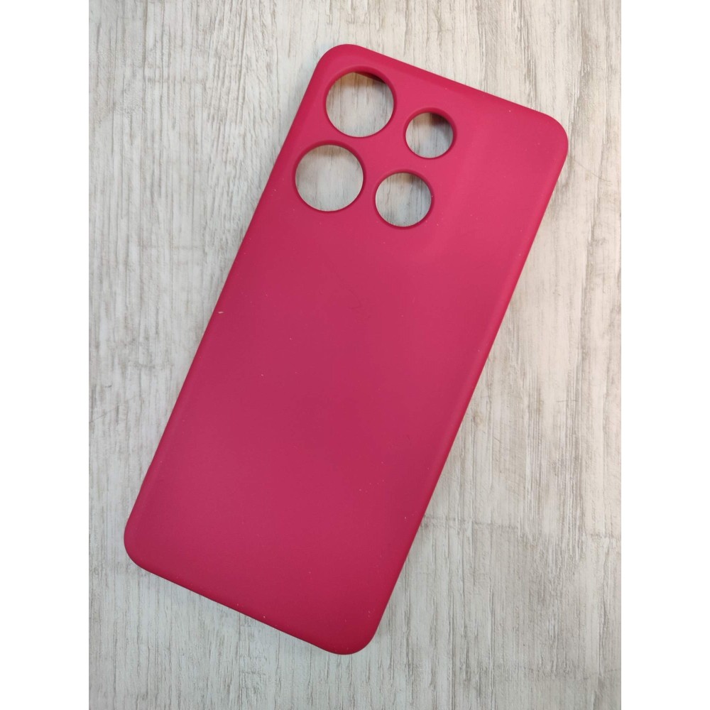 Чехол силиконовый Infinix Smart 7 Silicone Cover Nano вишневый