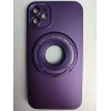 Чехол силиконовый iPhone 11 Bristol (MagSafe, защита камеры) фиолетовый