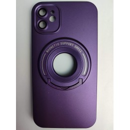 Чехол силиконовый iPhone 11 Bristol (MagSafe, защита камеры) фиолетовый