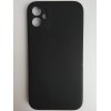 Чехол силиконовый iPhone 11 матовый с защитой камеры черный