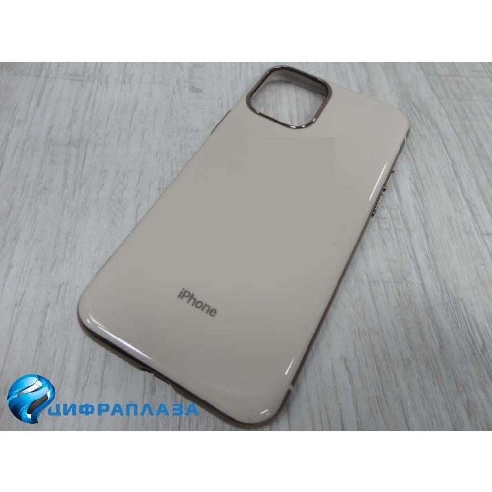 Чехол силиконовый iPhone 11 Pro Fashion Case глянец бежевый
