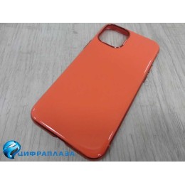 Чехол силиконовый iPhone 11 Pro Fashion Case глянец оранжевый