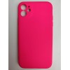 Чехол силиконовый iPhone 11 Silicone Cover Nano фуксия