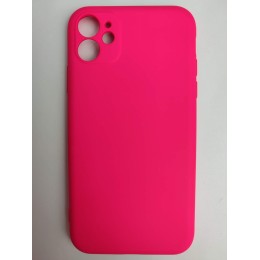 Чехол силиконовый iPhone 11 Silicone Cover Nano фуксия