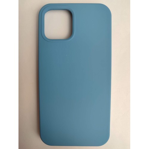 Чехол силиконовый iPhone 12/12 Pro Silicone Case без логотипа (024) синий