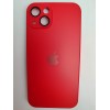 Чехол силиконовый iPhone 13 AG-GLASS стеклянный с лого красный