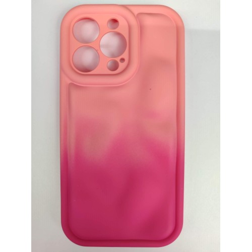 Чехол силиконовый iPhone 13 Pro Max ДУТЫЙ розово-фуксия