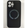 Чехол силиконовый iPhone 13 Pro Max Magsafe под оригинал (защита камеры) черный