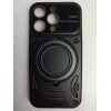 Чехол силиконовый iPhone 14 Pro Bristol (MagSafe, защита камеры) черный