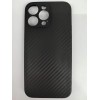 Чехол силиконовый iPhone 14 Pro Max карбон черный