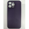 Чехол силиконовый iPhone 14 Pro Max карбон фиолетовый