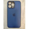 Чехол силиконовый iPhone 14 Pro Max под кожу с лого синий