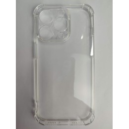 Чехол силиконовый iPhone 14 Pro противоударный прозрачный