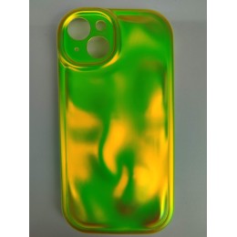 Чехол силиконовый iPhone 15 КИСЛОТНЫЙ салатовый