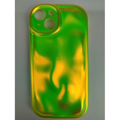 Чехол силиконовый iPhone 15 КИСЛОТНЫЙ салатовый
