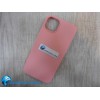 Чехол силиконовый iPhone 15 Plus Silicone Case NEW с логотипом (012) розовый