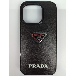 Чехол силиконовый iPhone 15 PRADA черный
