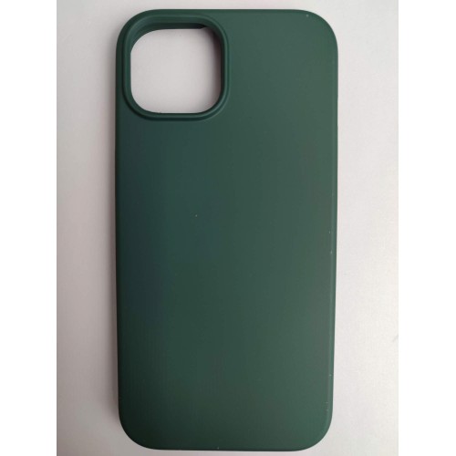 Чехол силиконовый iPhone 15 Silicone Cover Nano темно-зеленый