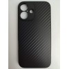 Чехол силиконовый iPhone 16 карбон черный