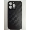 Чехол силиконовый iPhone 16 Pro карбон черный