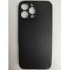 Чехол силиконовый iPhone 16 Pro Max карбон черный