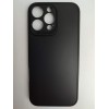 Чехол силиконовый iPhone 16 Pro Max матовый с защитой камеры черный