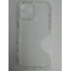 Чехол силиконовый iPhone 16 Pro Max прозрачный с блестками SILVER