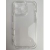 Чехол силиконовый iPhone 16 Pro прозрачный с защитой камеры 