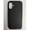 Чехол силиконовый iPhone 16 RiMBMAX карбон черный