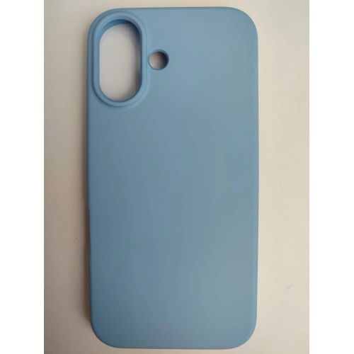 Чехол силиконовый iPhone 16 Silicone Cover Nano светло-голубой
