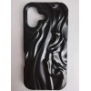 Чехол силиконовый iPhone 16 ВОЛНА 3D черный