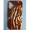 Чехол силиконовый iPhone 16 ВОЛНА 3D оранжевый