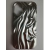 Чехол силиконовый iPhone 16 ВОЛНА 3D серебристый