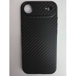 Чехол силиконовый iPhone 17 Air карбон черный