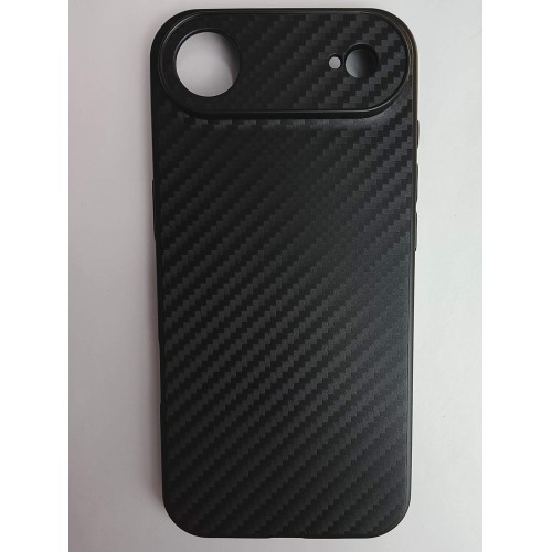 Чехол силиконовый iPhone 17 Air карбон черный