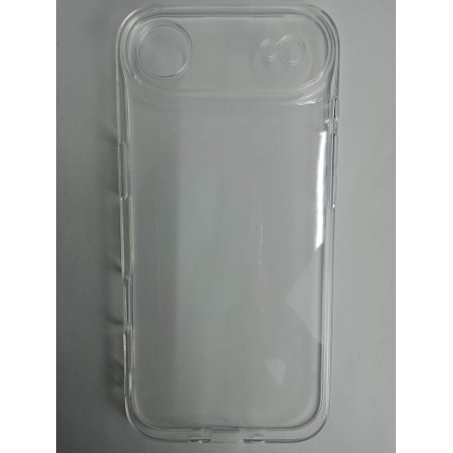 Чехол силиконовый iPhone 17 Air прозрачный с защитой камеры