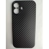 Чехол силиконовый iPhone 17 карбон черный