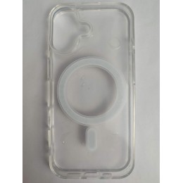 Чехол силиконовый iPhone 17 MagSafe Clear Case прозрачный