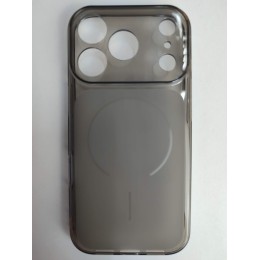 Чехол силиконовый iPhone 17 Pro прозрачный Clear Case черный
